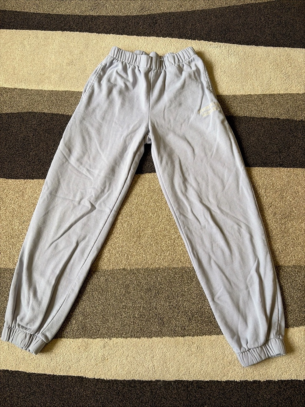 Brandy Melville Women's Blue Newport Beach Jogger Sweatpants